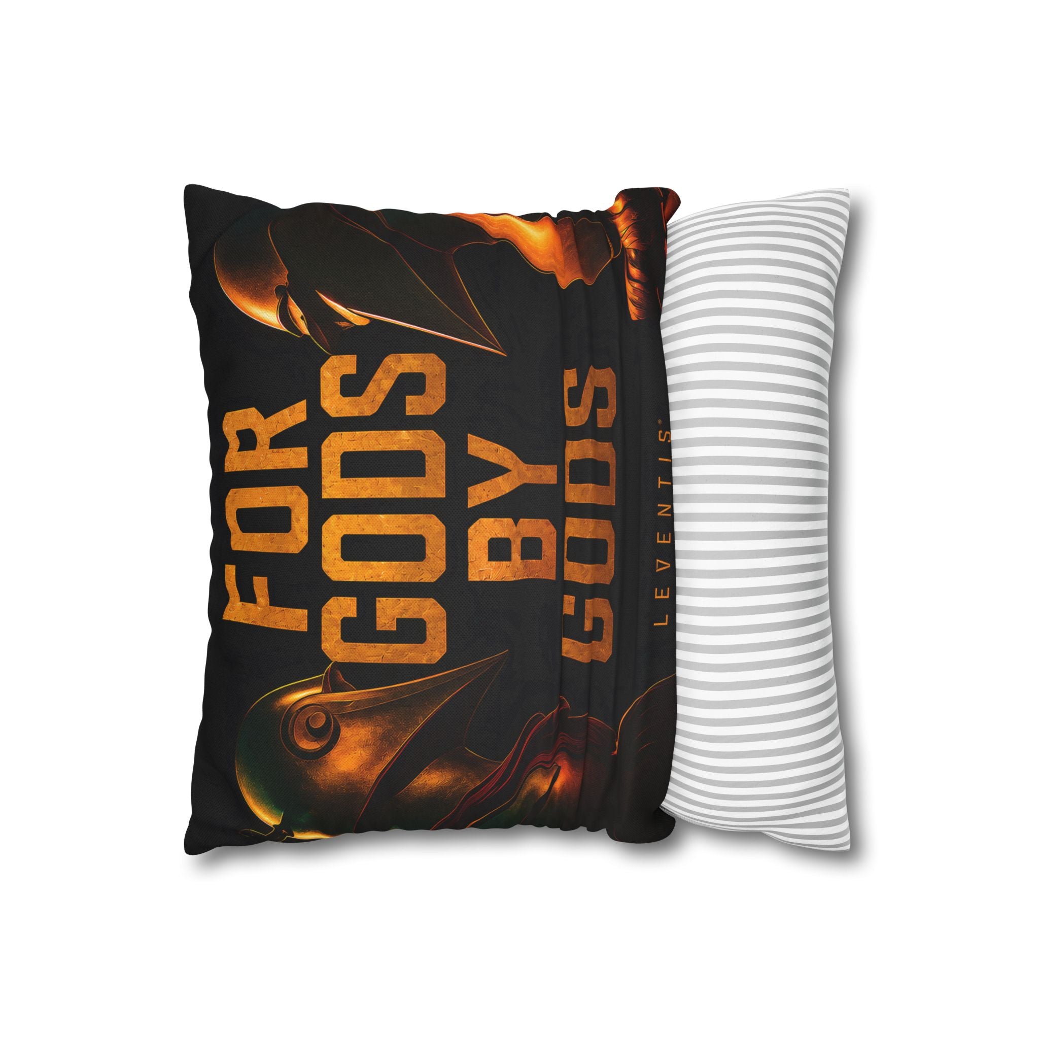 Vintage Robot Face-Off Pillowcase — Retro Sci‑Fi Square Pillow Cover