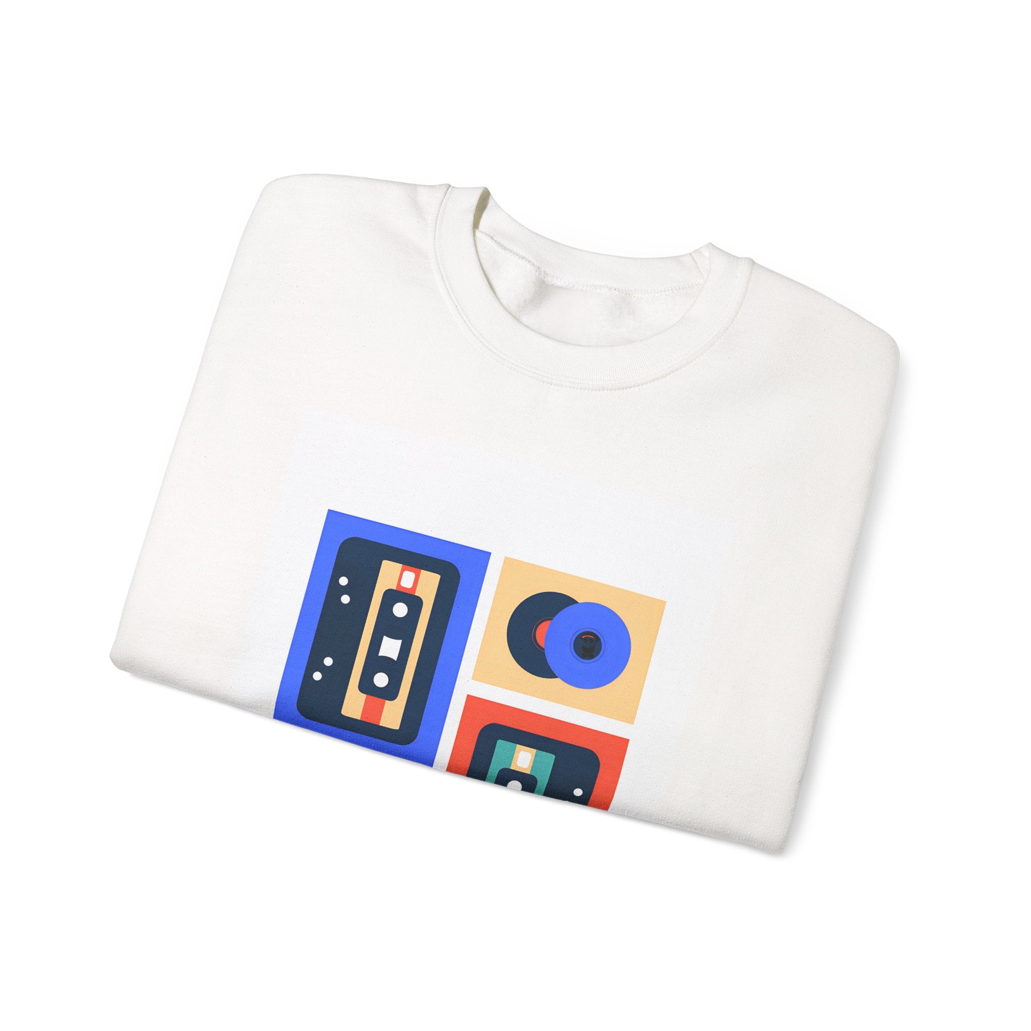 Retro Cassette Crewneck Sweatshirt — "Ariwo Ko Ni Music" Graphic