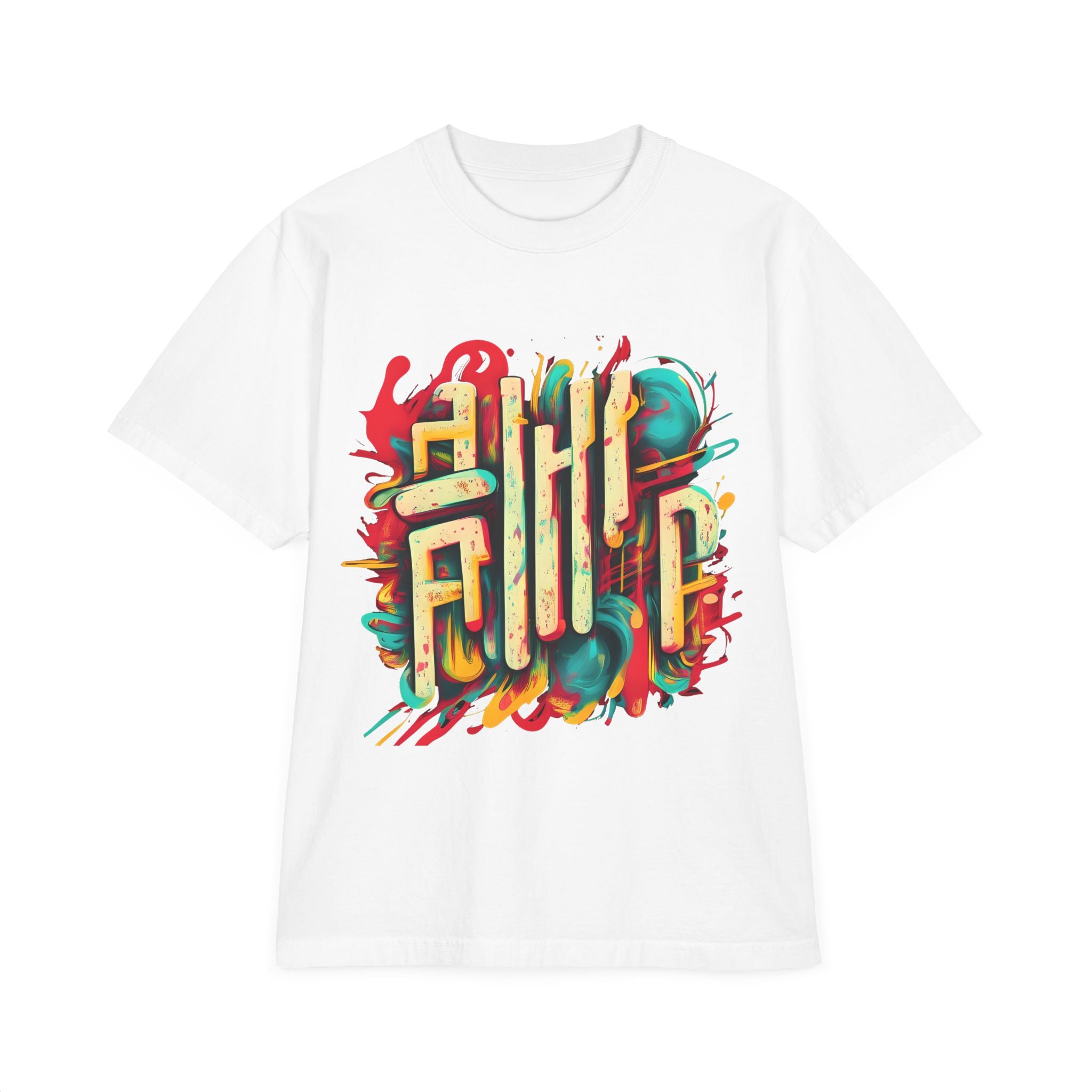 Street Art T-Shirt — Colorful Graffiti Calligraphy Tee