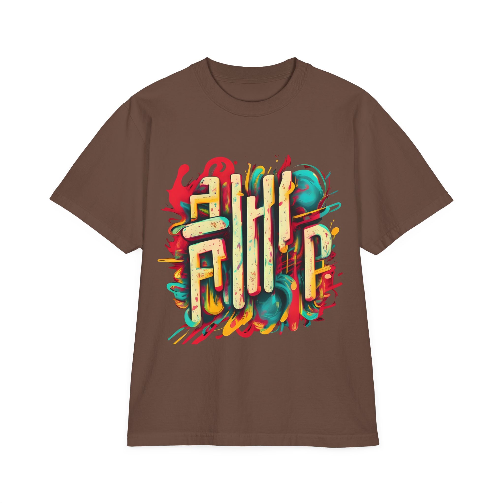 Street Art T-Shirt — Colorful Graffiti Calligraphy Tee