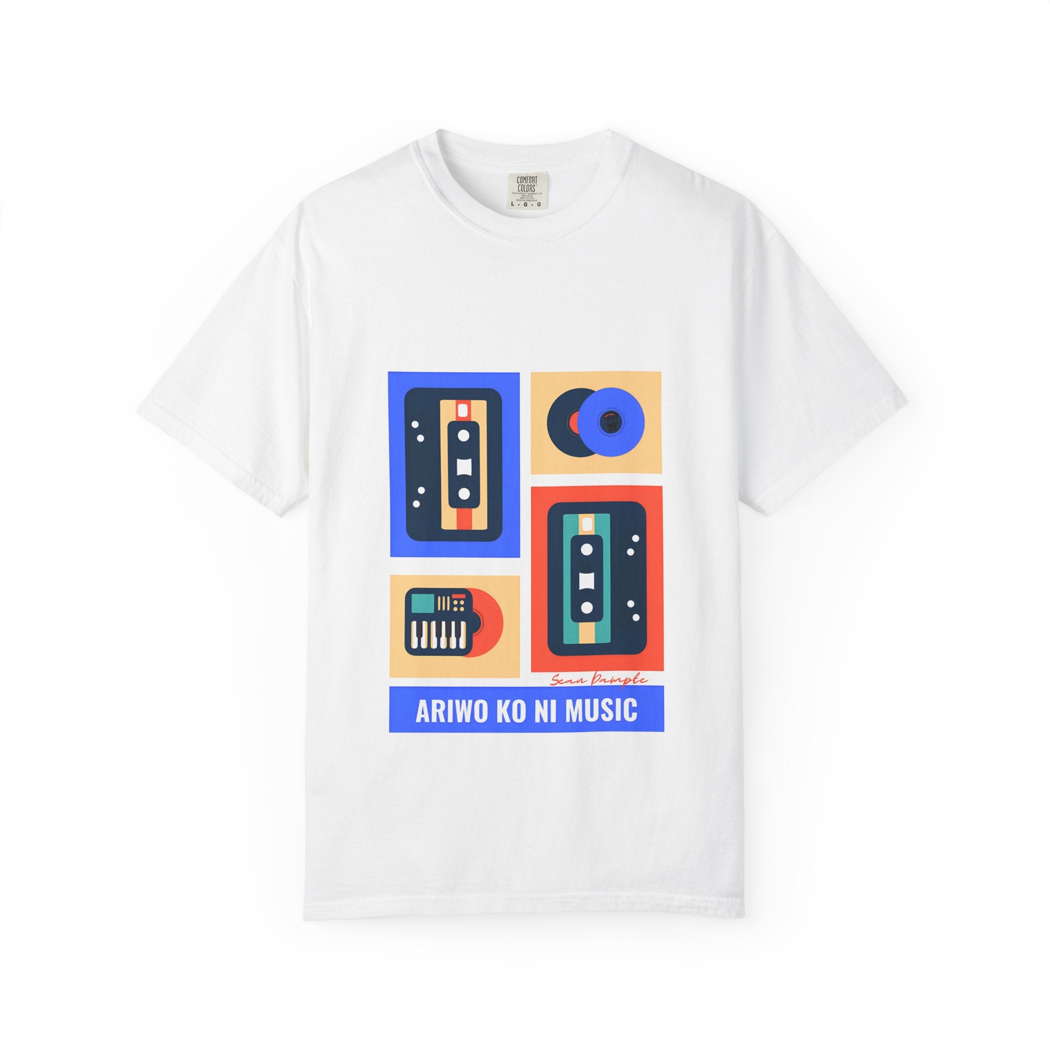 Retro Cassette Tee — "Ariwo Ko Ni Music" Graphic T-Shirt