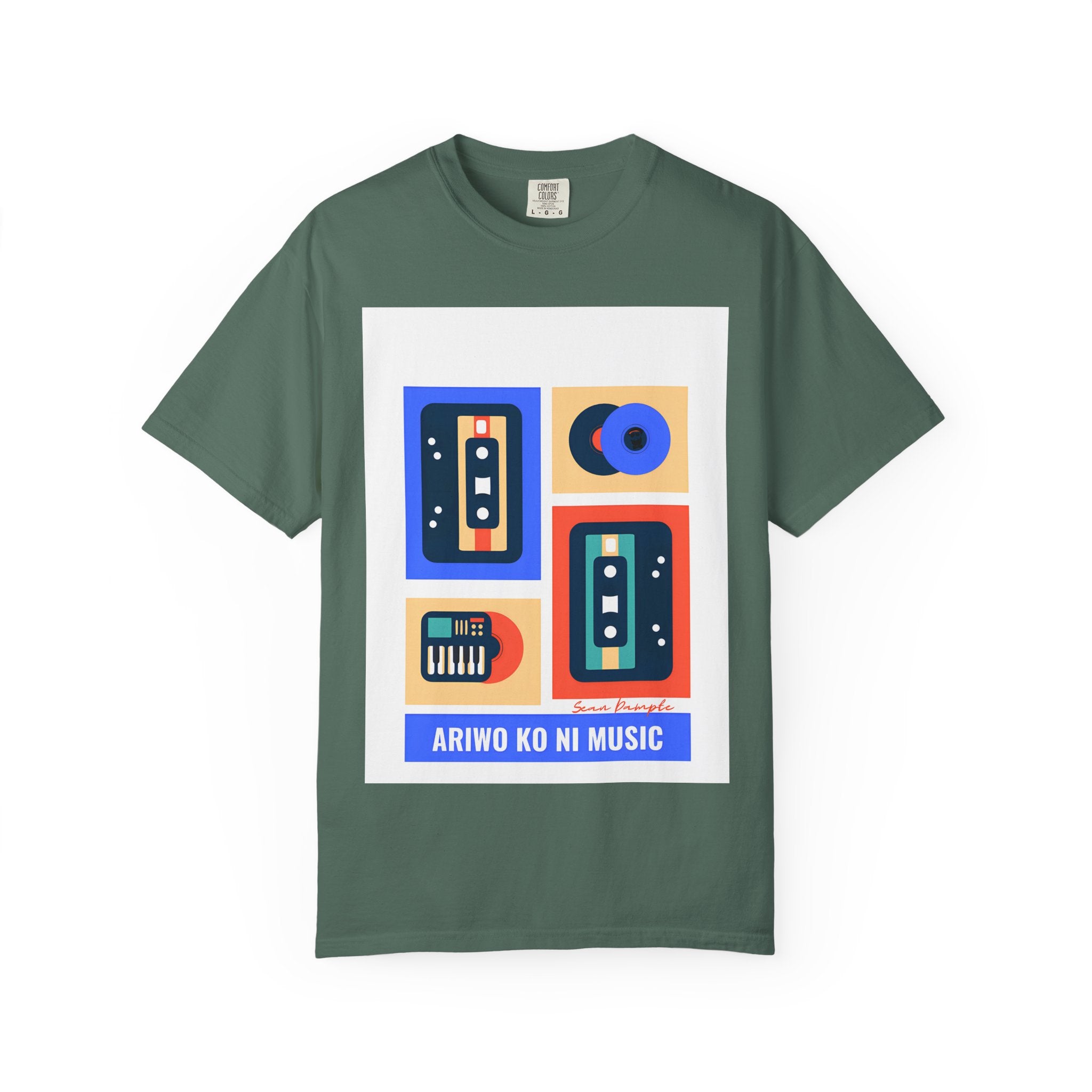 Retro Cassette Tee — "Ariwo Ko Ni Music" Graphic T-Shirt
