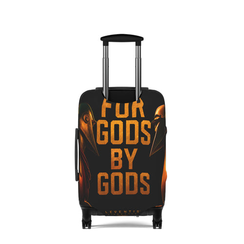 For Gods By Gods Luggage Cover — Bold Mythic Travel Protector