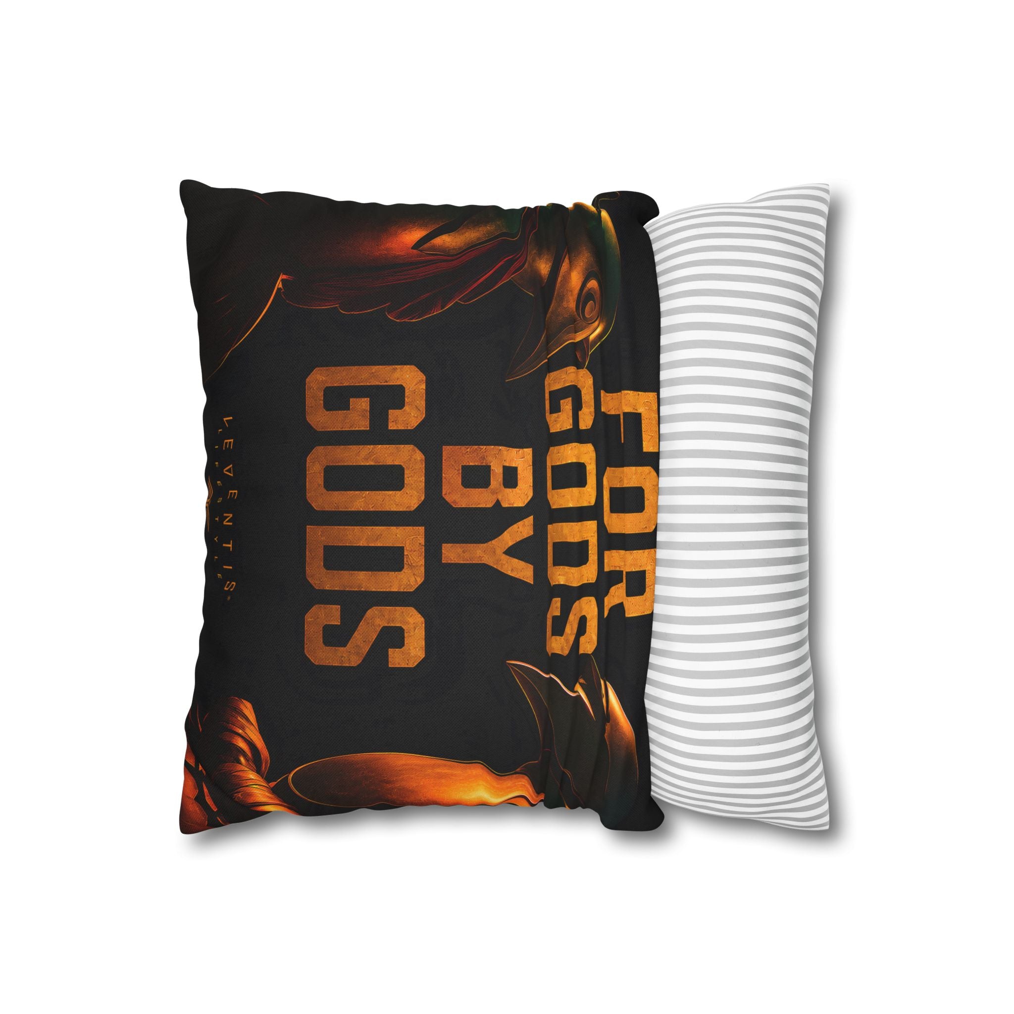 Vintage Robot Face-Off Pillowcase — Retro Sci‑Fi Square Pillow Cover