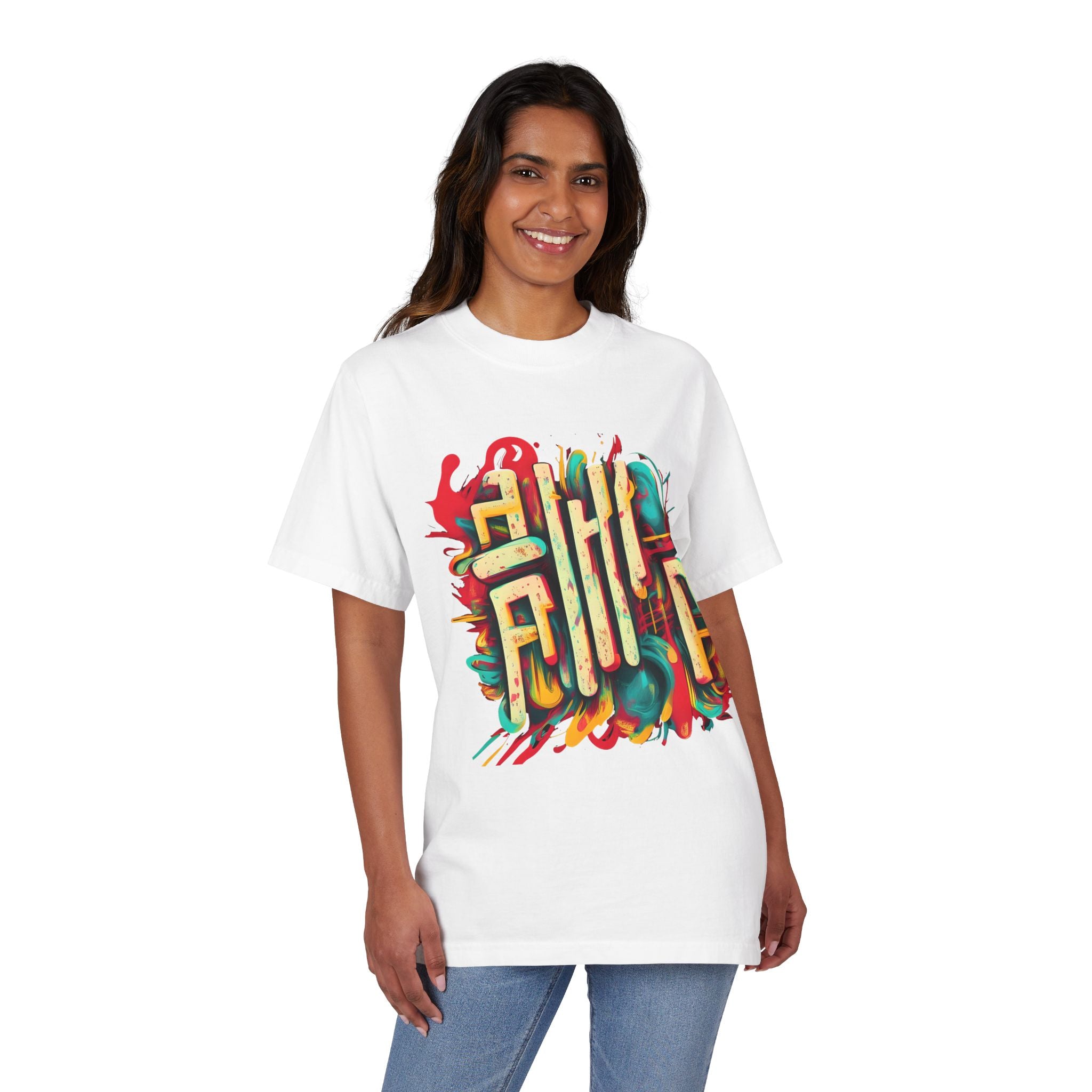 Street Art T-Shirt — Colorful Graffiti Calligraphy Tee