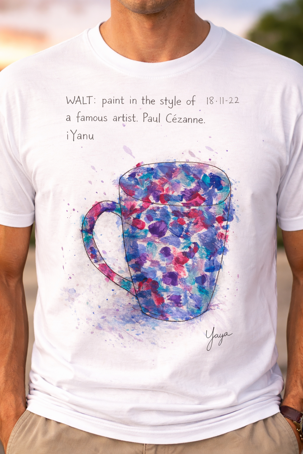 Yaya Abstract Watercolor Mug T-Shirt
